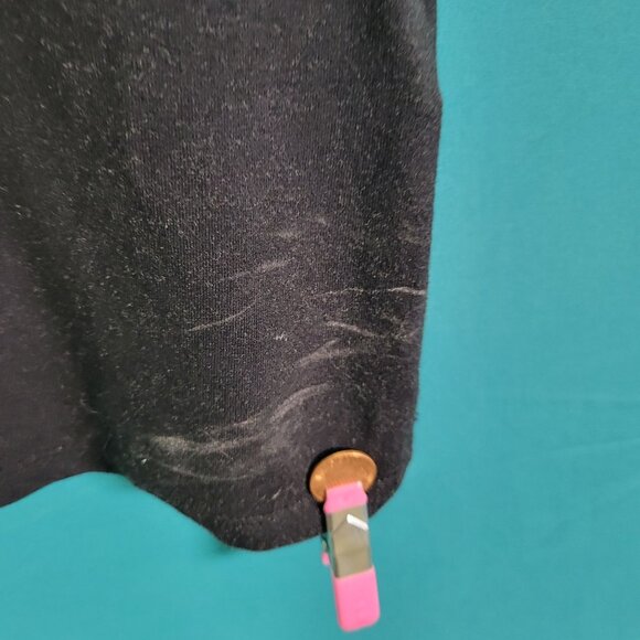 Ted Baker Floral Print Black Short Sleeve Top Size 3 - Picture 6 of 9